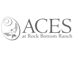 Logo for the Aces at Rock Bottom Ranch