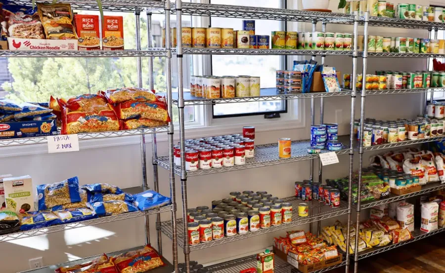 Interior of Lift-Up pantry